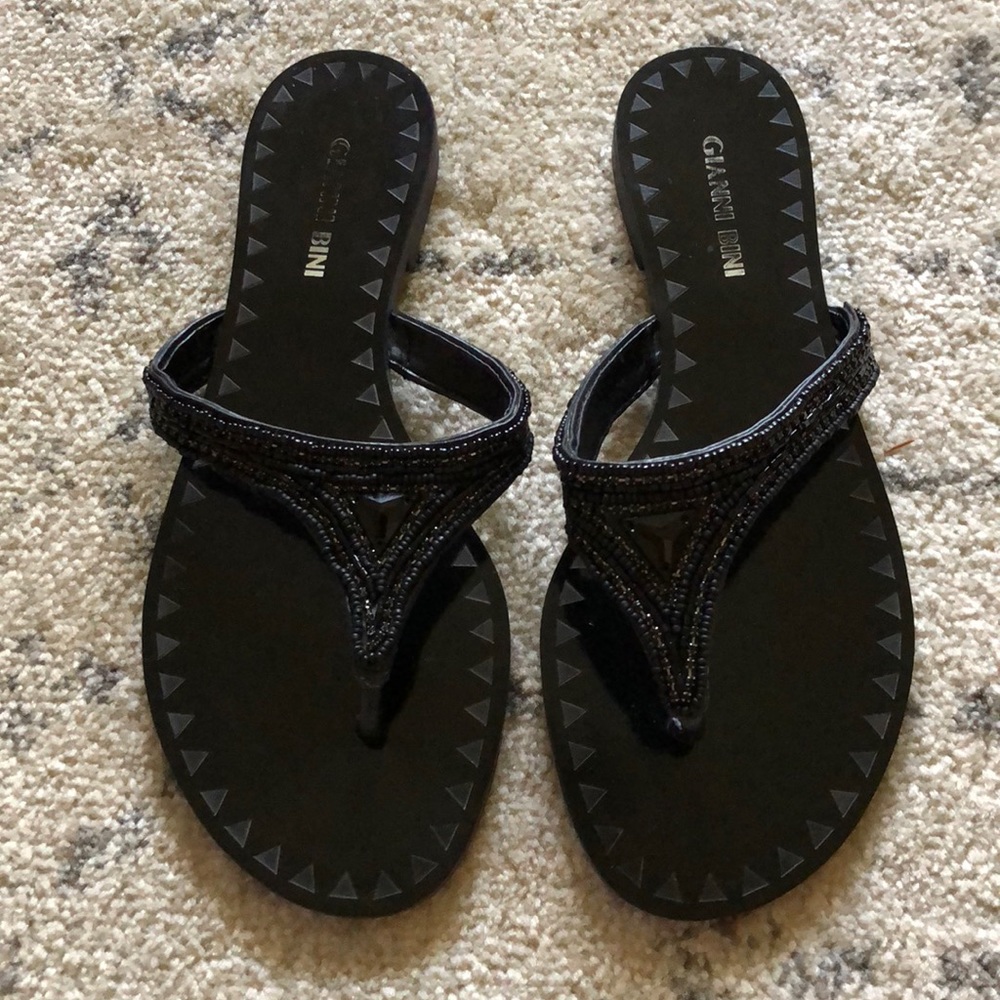 Black sequined Gianni Bini Sandler’s